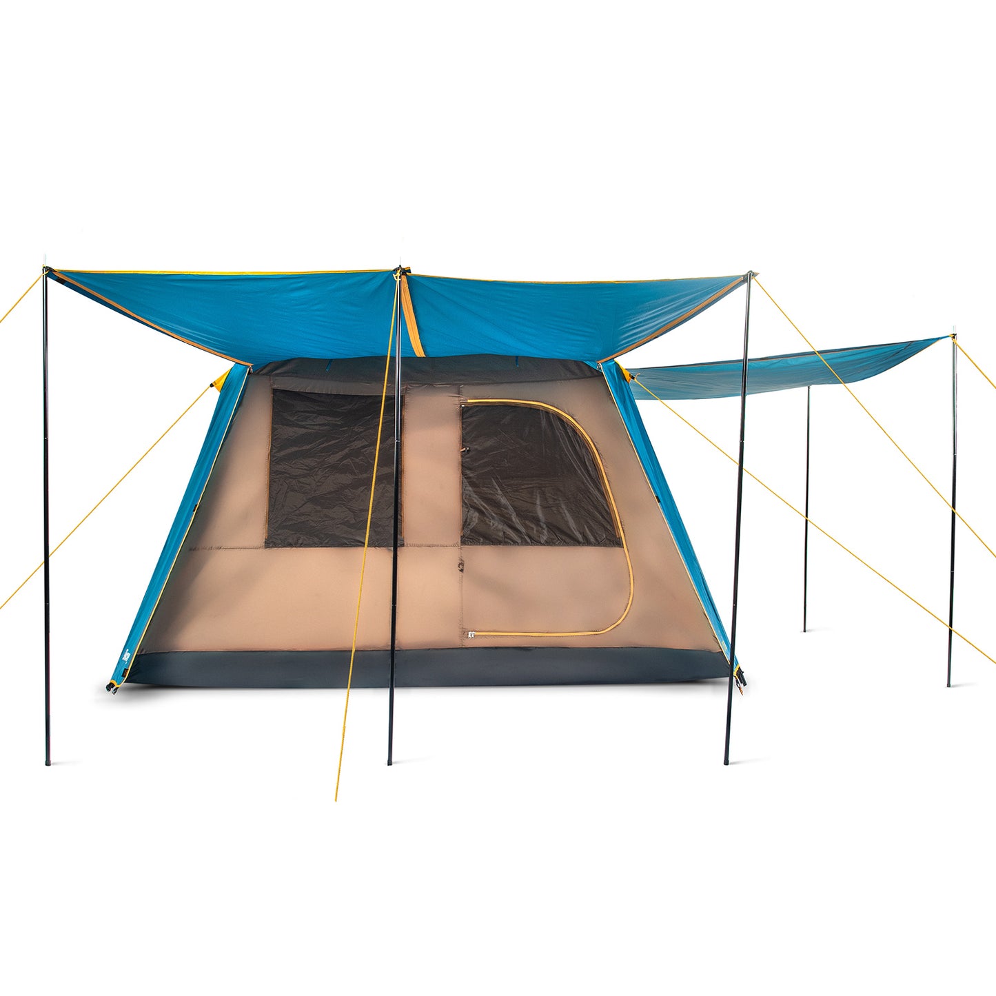 Carpa Camping Dolomites 6, 6 personas techo largo 3000 mm doble toldo