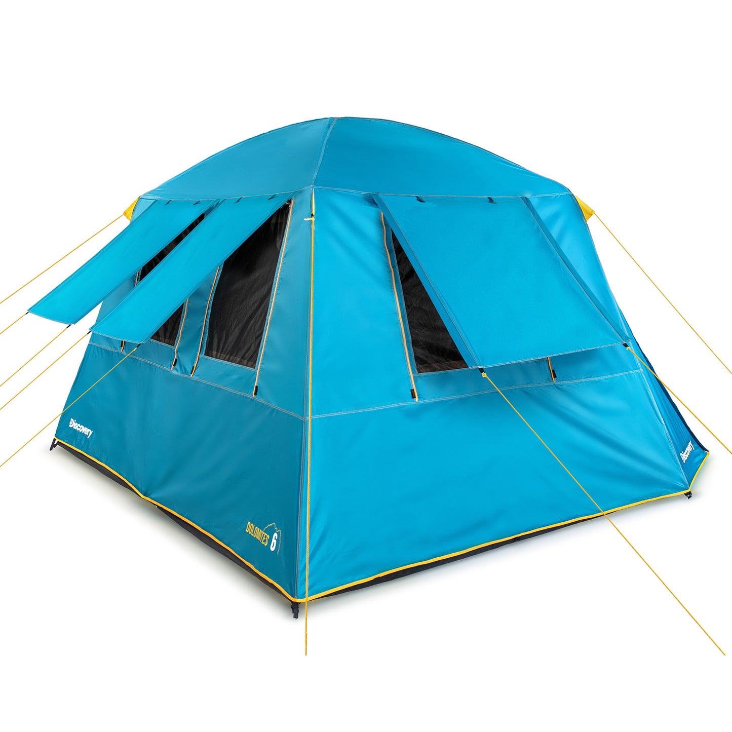Carpa Camping Dolomites 6, 6 personas techo largo 3000 mm doble toldo
