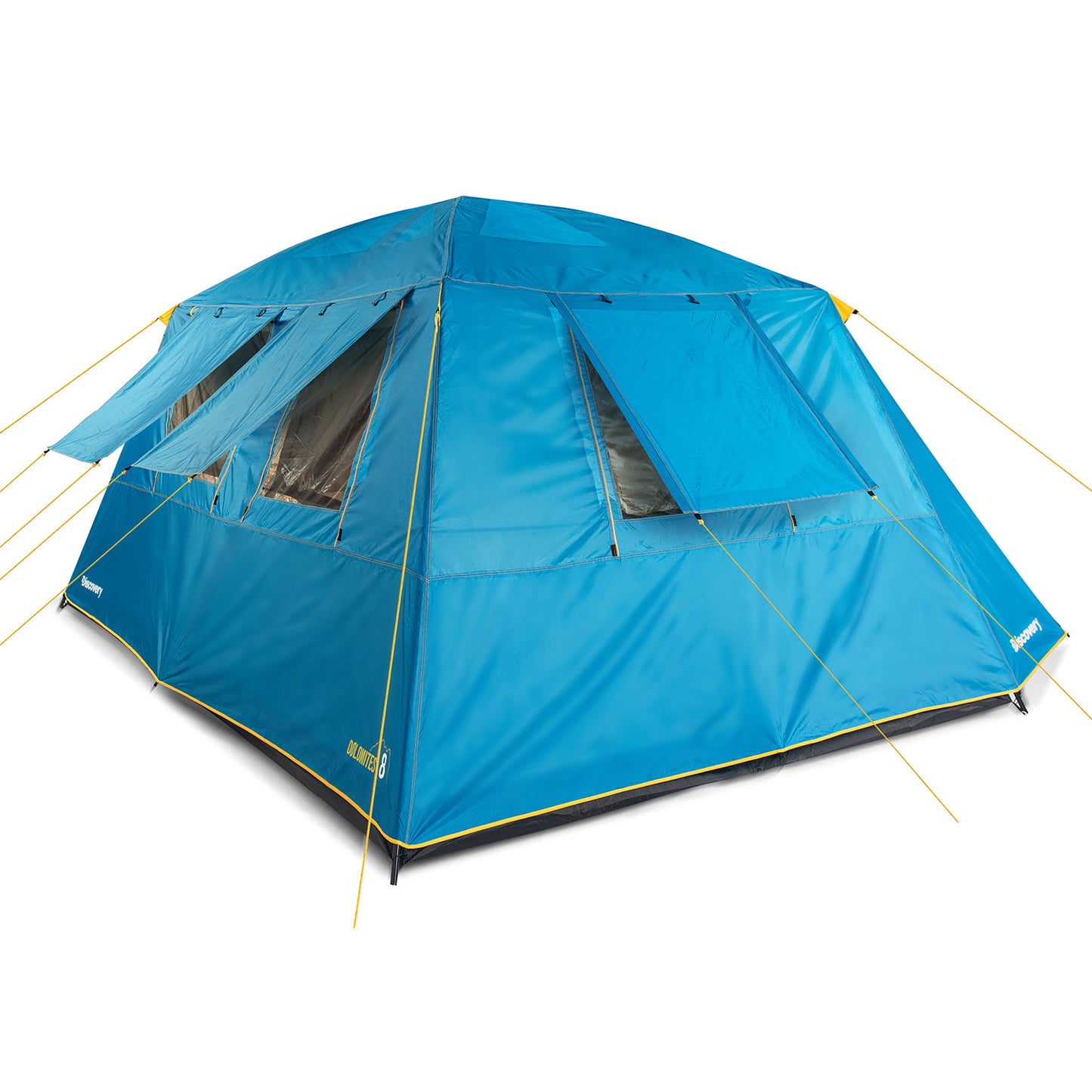 Carpa Camping Dolomites 8, 8 personas techo largo 3000 mm doble toldo