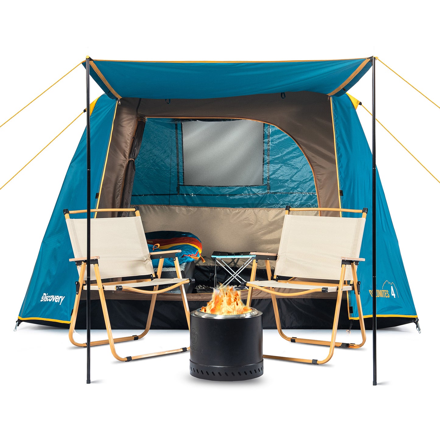 Carpa Camping Dolomites 4, 4 personas techo largo 3000 mm