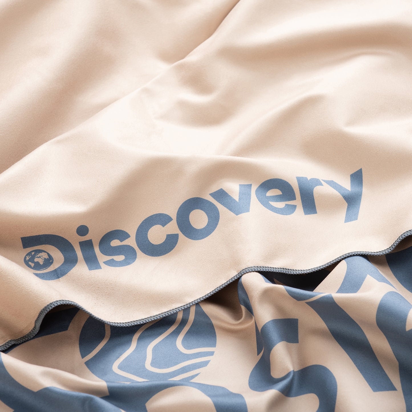 Toalla Microfibra grande Gris - Beige Discovery (90 x 200)
