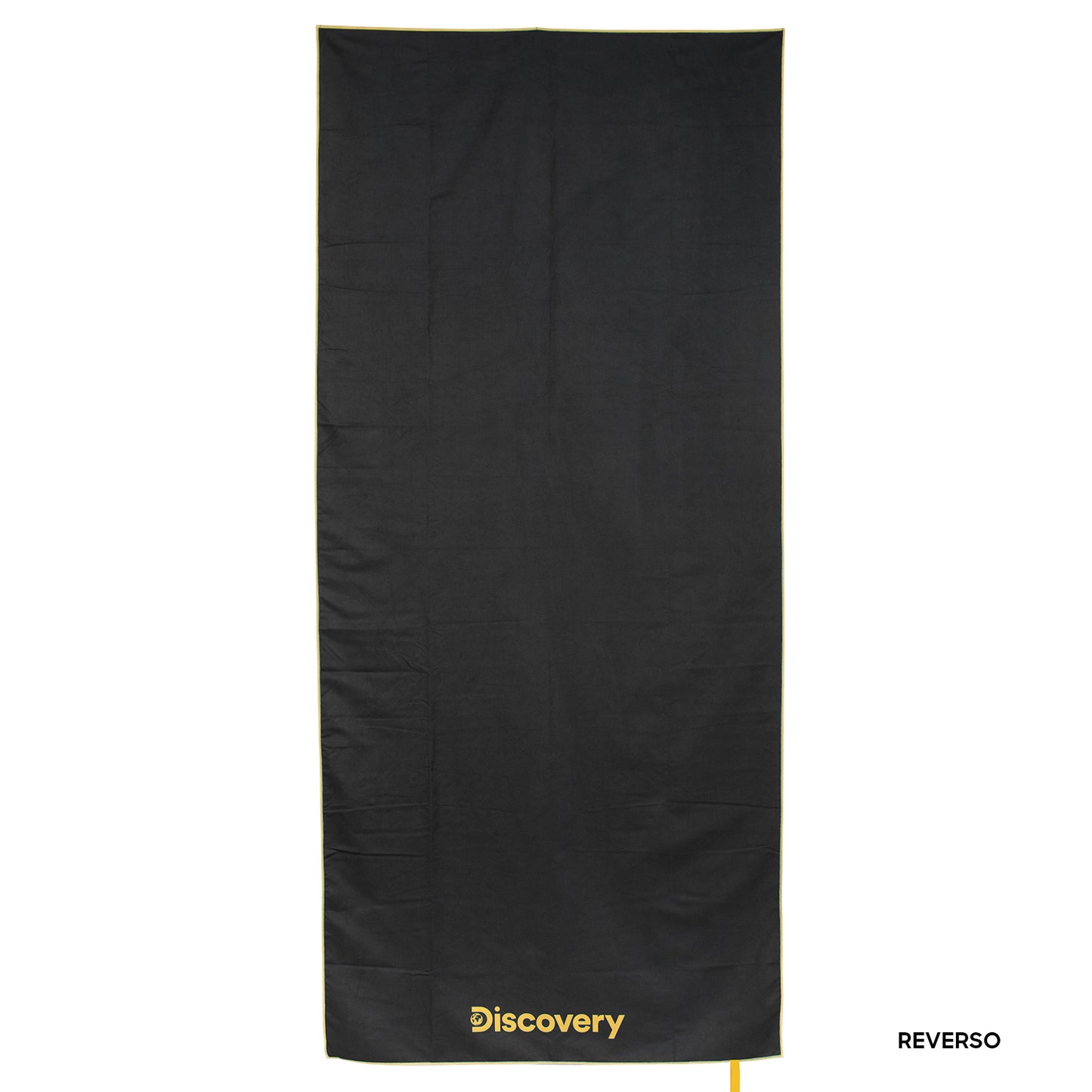 Toalla Microfibra grande Amarillo - Negro Discovery (90 x 200)