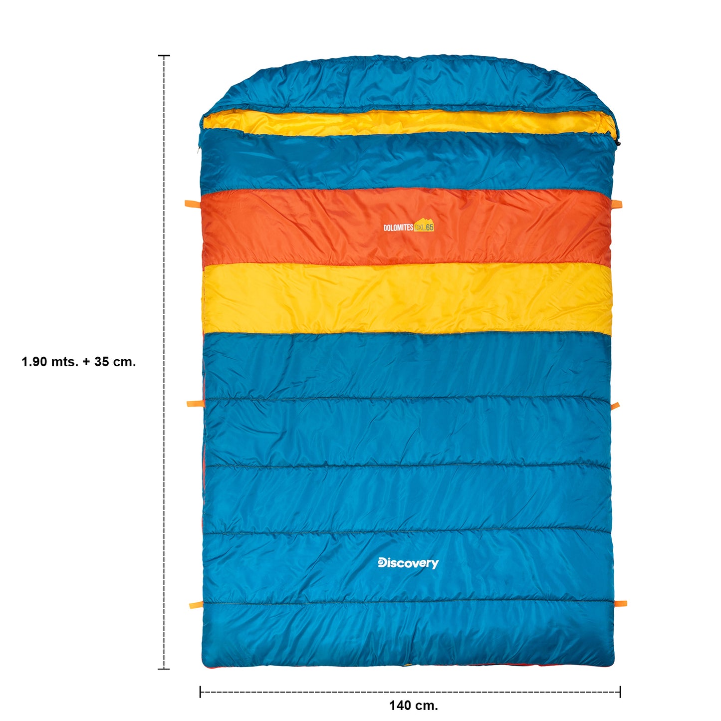 Saco de Dormir Doble Dolomites DXL65 Discovery -6º a 12º