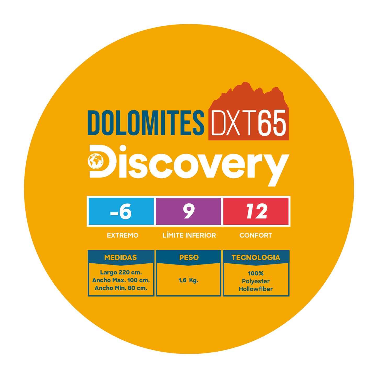 Saco de Dormir Dolomites DXT65 Twin Discovery -6º a 12º