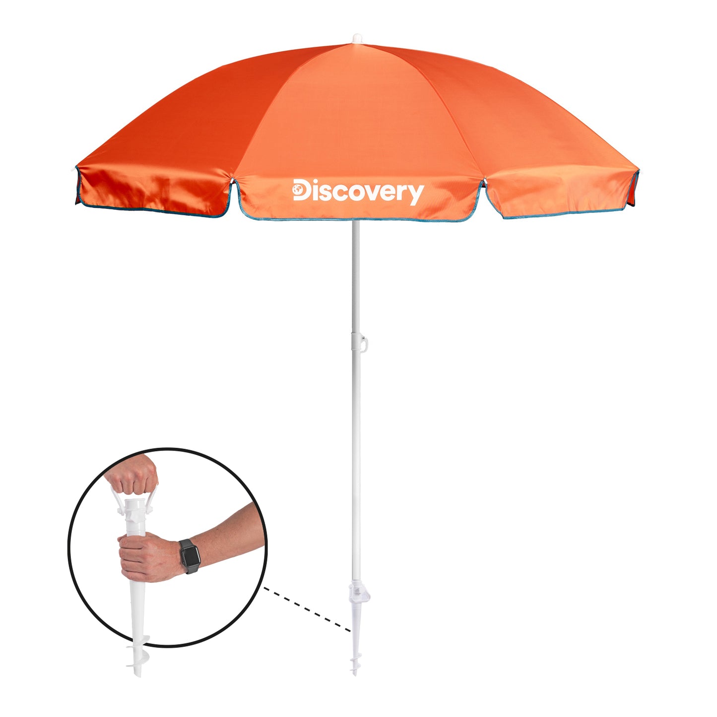 Quitasol Sombrilla Playa Grande 2,0 metros UV+50 Naranja
