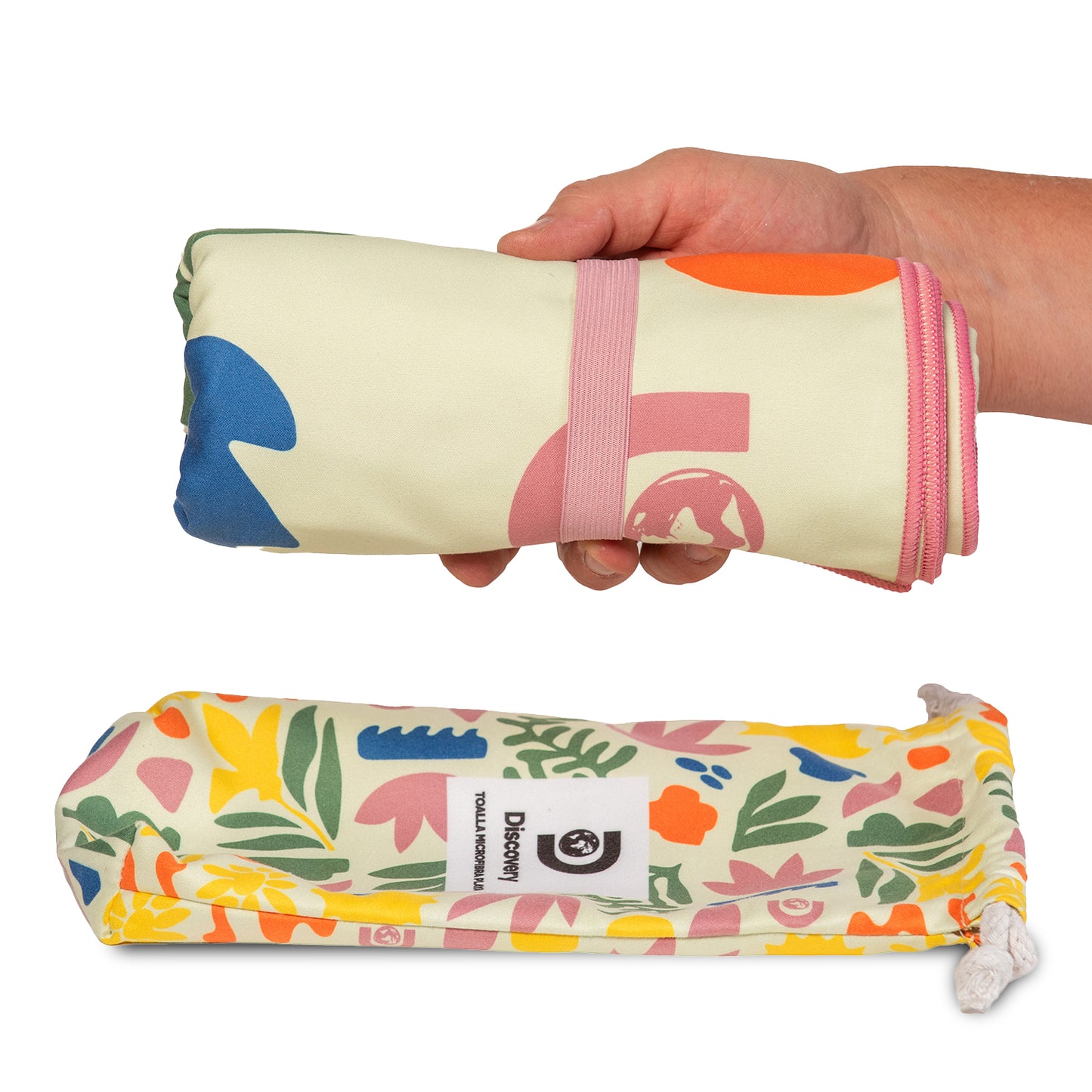 Toalla Microfibra grande Beach - Flowers Discovery (90 x 200)