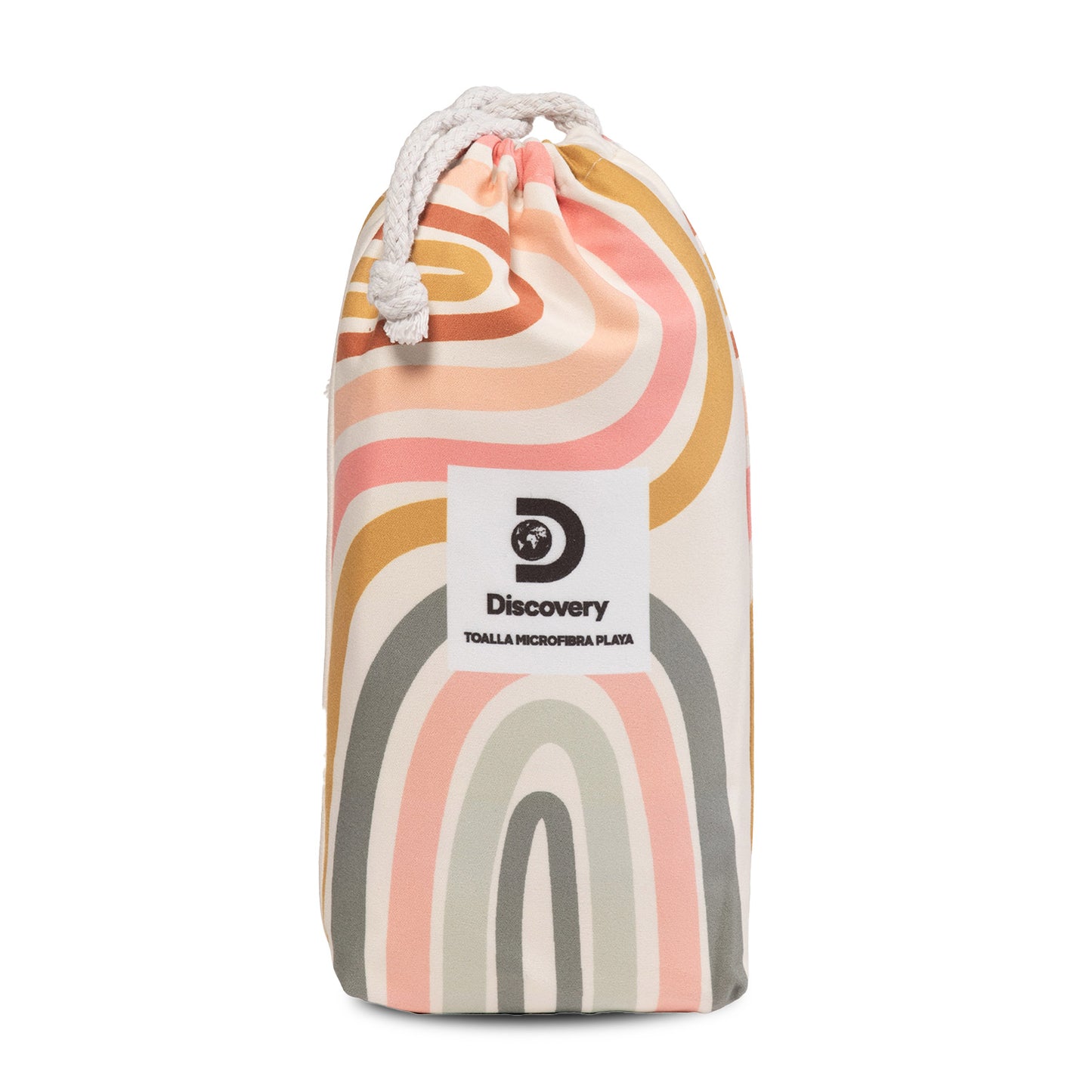 Toalla Microfibra grande Pink Lines Discovery (90 x 200)