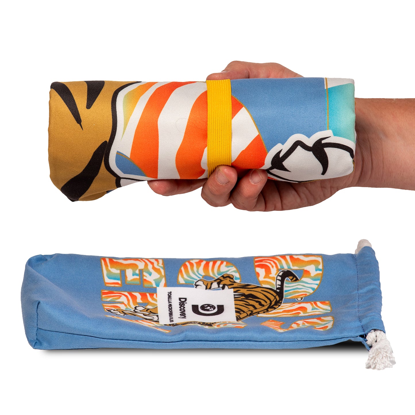 Toalla Microfibra grande Tiger Discovery (90 x 200)
