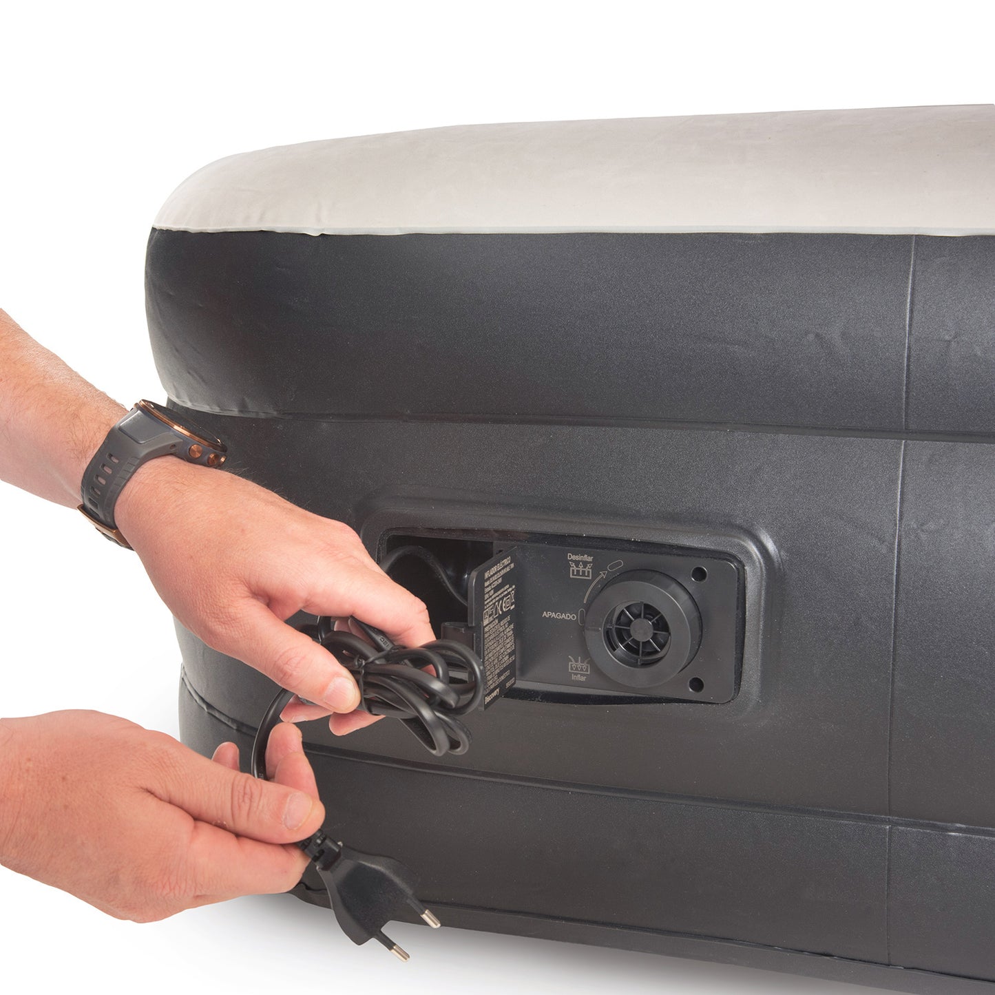 Colchón Cama Inflable Eléctrico Twin