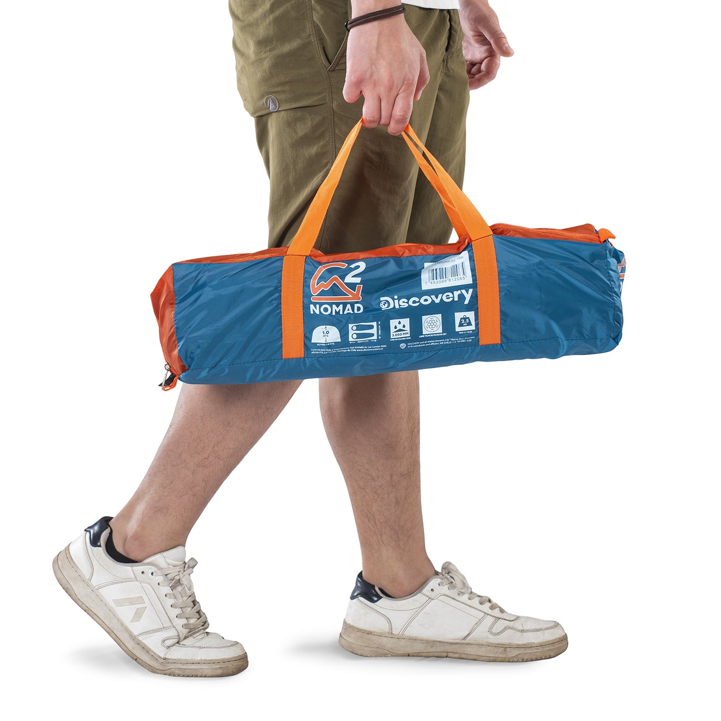 Carpa Camping 2 Personas Nomad Techo Largo 3000mm