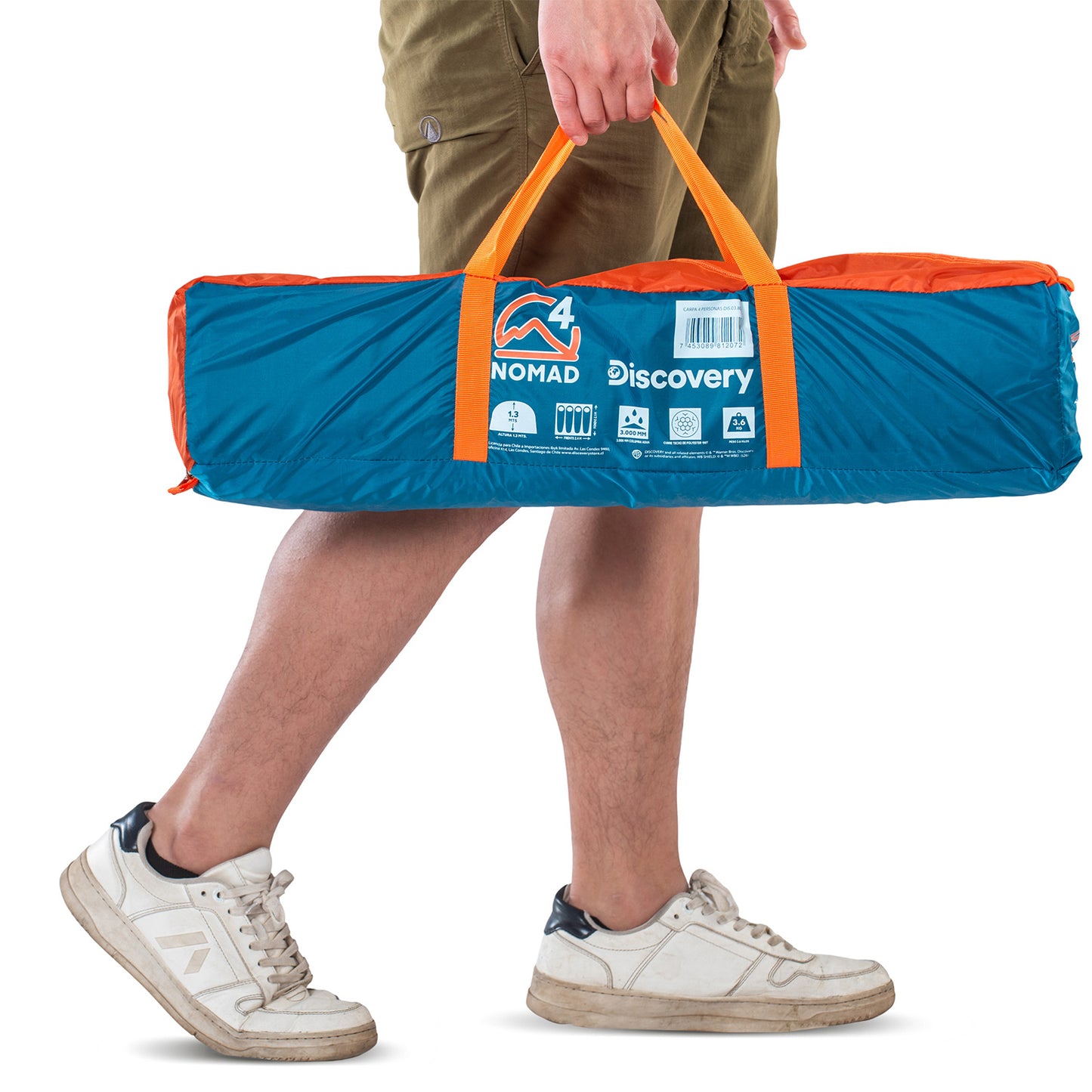 Carpa Camping 4 Personas Nomad Techo Largo 3000mm