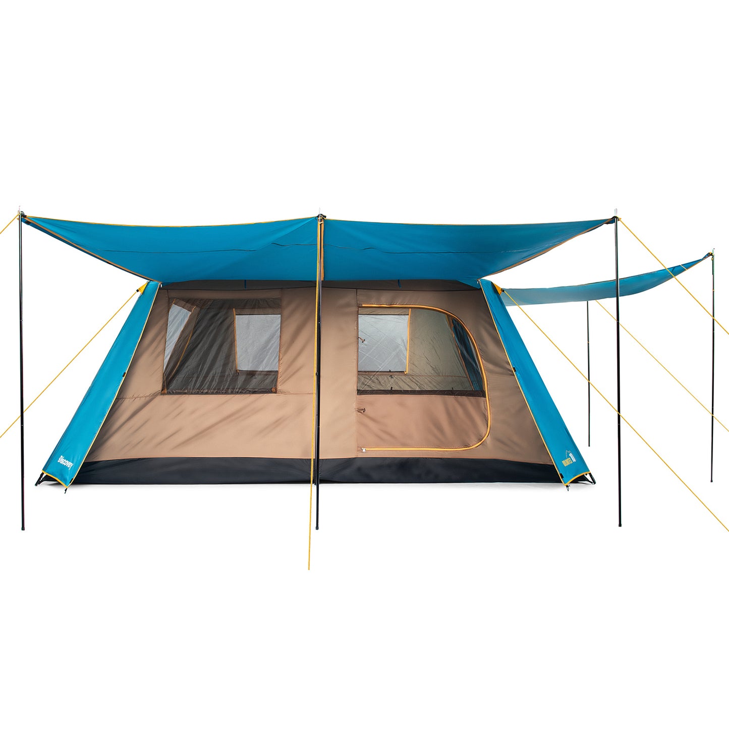 Carpa Camping Dolomites 10, 10 personas techo largo 3000 mm doble toldo