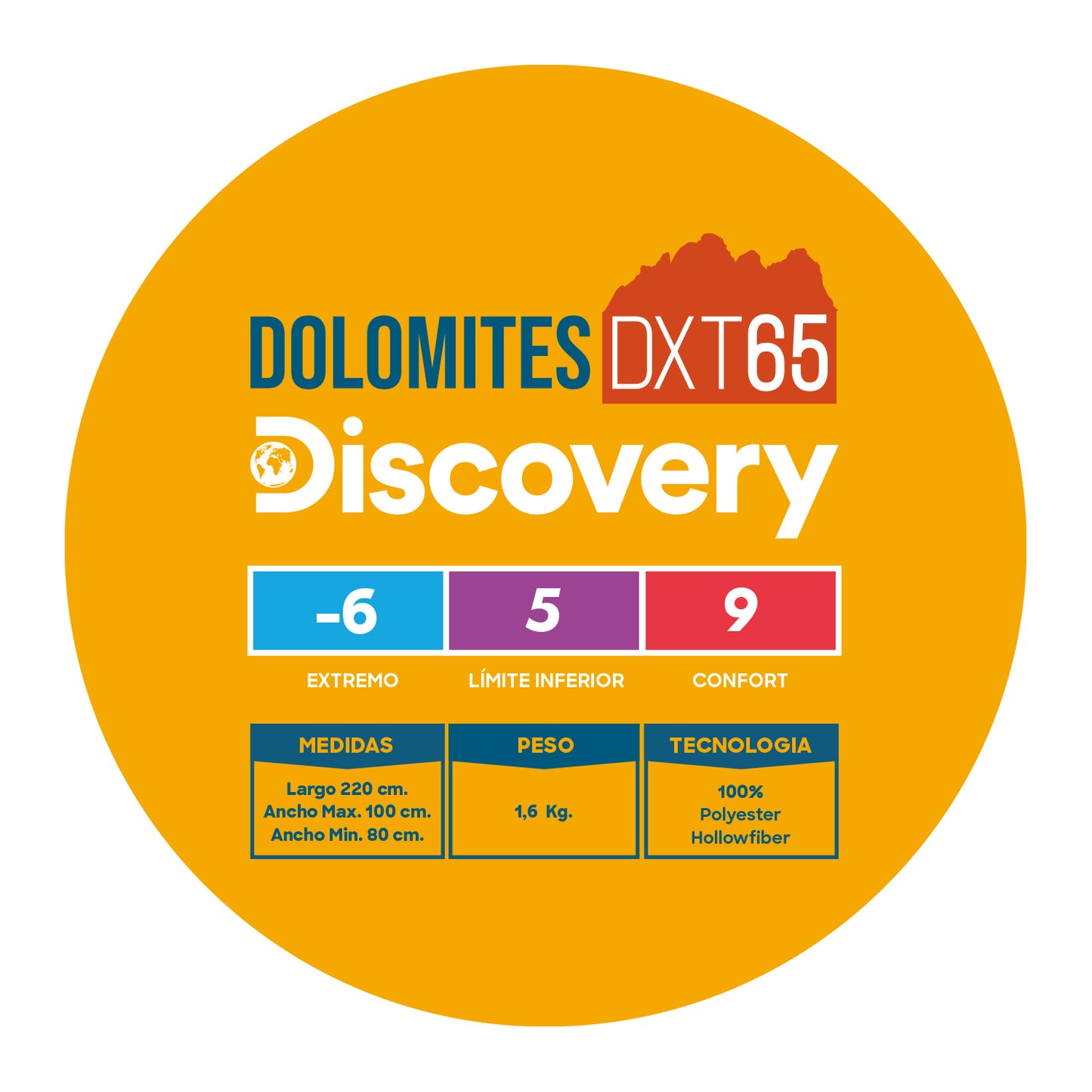 Saco de Dormir Dolomites DXT65 Twin Discovery -6º a 12º