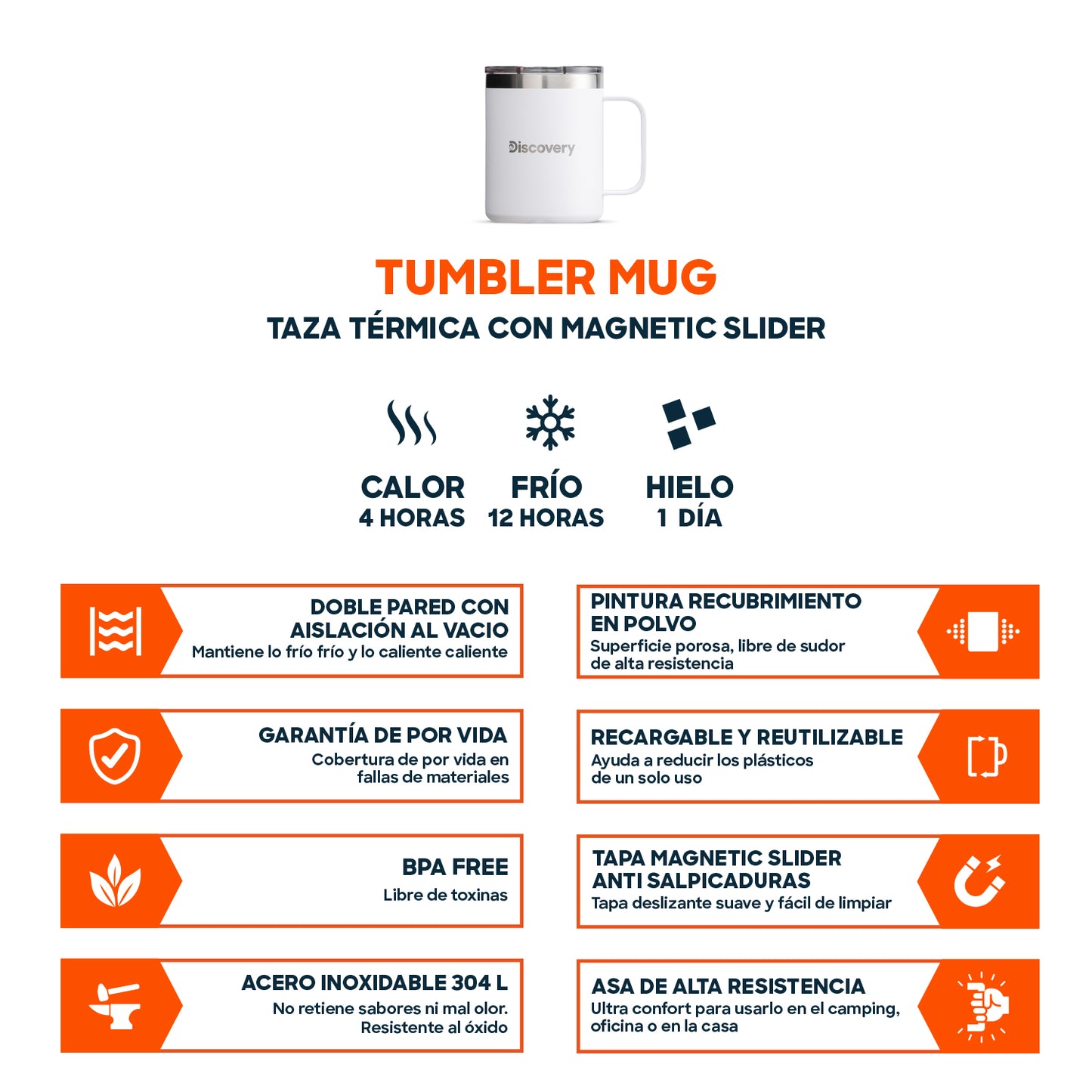 Taza Térmica Tapa Magnetic Slider 350 ml (MUG)