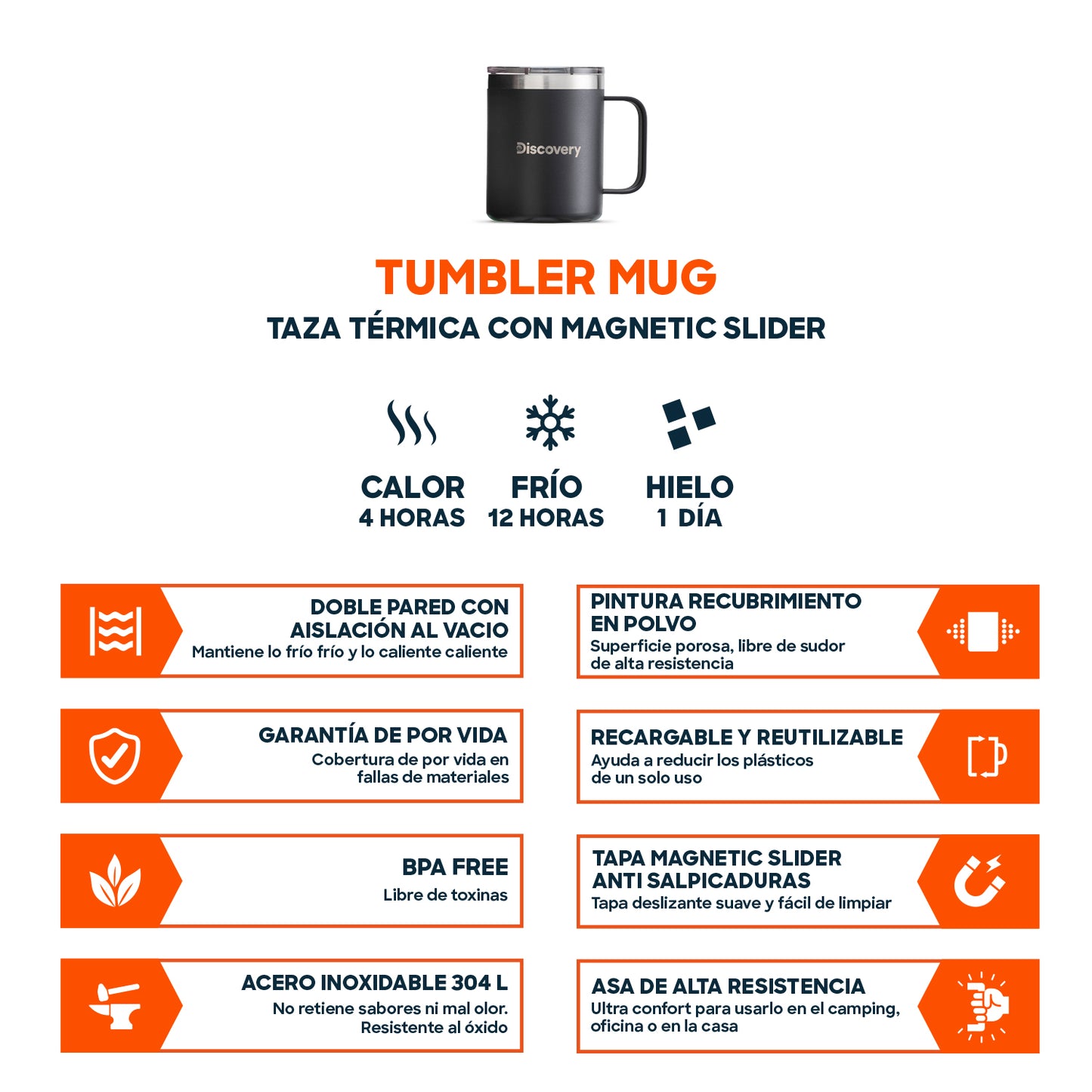 Taza Térmica Tapa Magnetic Slider 350 ml (MUG)