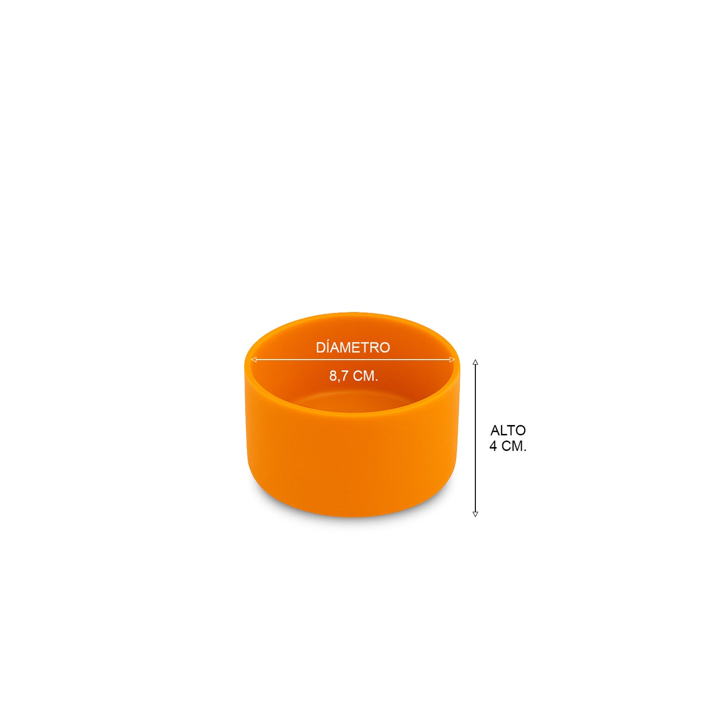 Base Protectora de Silicona para Botellas con Base Pequeña