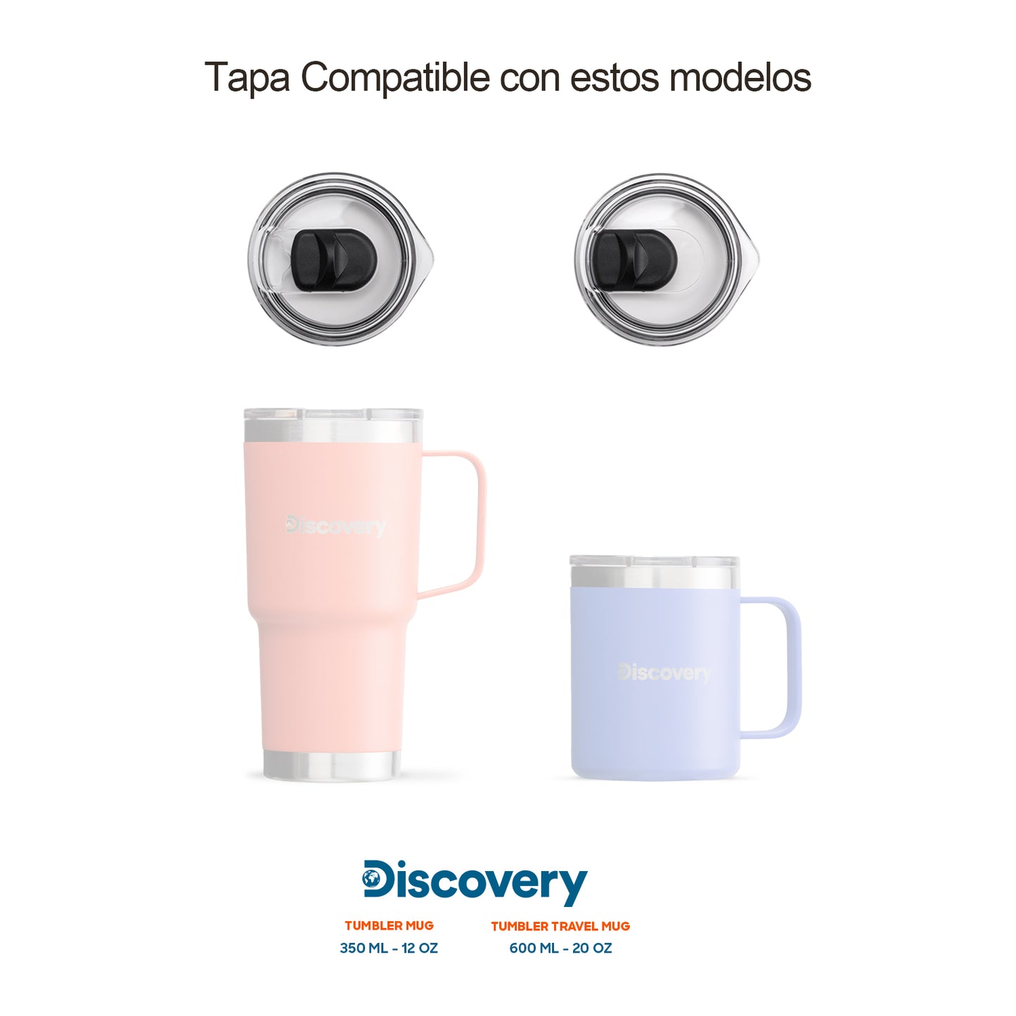 Tapa Slide Magnetic Liq. Calientes Taza 350 Ml / Vaso 600 Ml